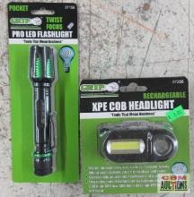 Grip 37159 Pocket, Twist Focus, Pro LED Flashlight, 400 Lumens Grip 37158 Magnetic Pocket LED