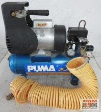 Puma LA-5706 Maintenance Free Oil-less Air Compressor, 1.5 Gallon Hot Dog Tank w/ 1/4" Air Hose...