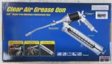 Wisdom 30-AGGH-2 Clear Air Grease Gun, 360* Angle-Free Rotating Continuous Flow...