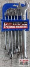 Grip 89016 6pc SAE/Metric Combination Wrench Set... SAE - 1/2", 9/16", 3/4"... Metric 10mm, 13mm, 15
