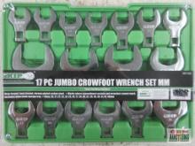 Grip 90152 17pc Metric Jumbo Crowsfoot Wrench Set (20mm to 46mm)