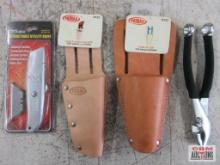 Primax H125 Top Grain Leather Utility Knife Holder Primax H123 Top Grain Leather Plier Holder