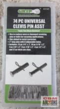 Grip 43120 74pc Universal Clevis Pin Assortment