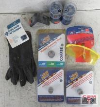 Premier Safety Products 195 Light Duty All Purpose Gloves... Grip Triangle Black Light w/ Hook &