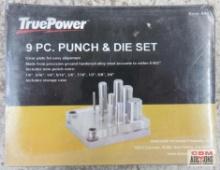 TruePower 444 9pc Punch & Die Set (1/8" to 3/4") w/ Molded Storage Case