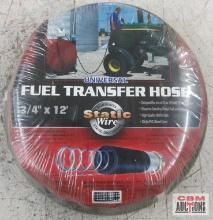 Universal Fuel Transfer Hose 3/4" x 12' w/ Static Wire