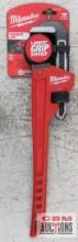Milwaukee 48-22-7118 Style A, 18" Steel Pipe Wrench w/ Overbite Jaw