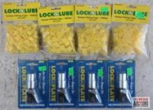 Lock-N-Lube LNL134 50pk Grease Fitting Caps, Yellow - Set of 4 Lock-N-Flate LNL65001 (OPEN) Locking