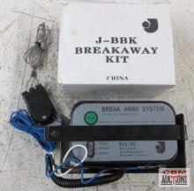 Jammy Inc. J-BBK Top Load Trailer Breakaway Kit w/ 6 & 12 Volt DC Breakaway Switch