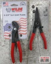 Wilde 564 Retaining Ring Pliers... Wilde G251.B/CC 6-3/4" Slip Joint Pliers...