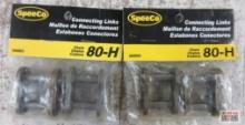 SpeeCo S66803 Connecting Links Chain 80-H, 1" Pitch - Set of 2