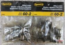 SpeeCo S76602 Offset Links, Chain 60-2, 3/4" Pitch, - Set of 2