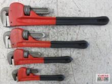 King 0364-023 4pc Pipe Wrench Set (8", 10", 14" & 18")