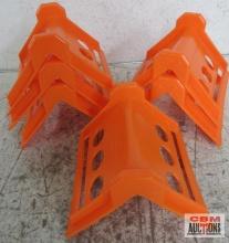 Neon Orange Corner Protectors - Set of 6