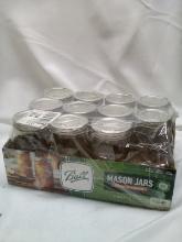 Pack of 11 Ball 32oz Mason Jars w/ Lids and Seals