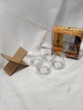 Set of 4 Libbey Craft Spirits 9.8oz Whiskey Glasses