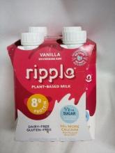 Ripple Dairy-Free, Gluten Free plant based milk – vanilla