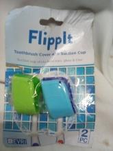 Flipp IT toothbrush cover, set of 2
