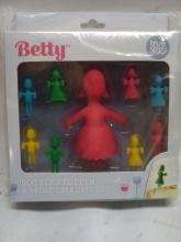 TrueZoo Betty 9Pc Bottle Stopper and Wine Charms Set