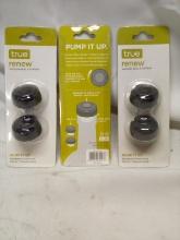 3 Packs of 2 True Renew Vacuum-Seal Stoppers for Alcohol Bottles