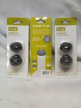 3 Packs of 2 True Renew Vacuum-Seal Stoppers for Alcohol Bottles