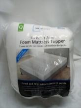 Mainstays Queen Size 1.25”H Foam 7-Zone Mattress Topper