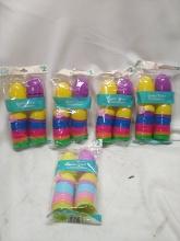 5 Packs of 10 Pastel and Standard Color Easter Treat Containers