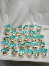 30 Packs of 2 Gold/Silver Giant Easter Treat Containers