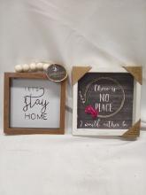 Pair of Small Decorative Wall Art Pieces