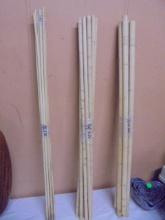 Large Gorup of Assorted Wooden Dowel Rods