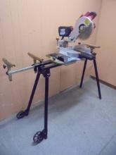 10in Tool Shop Compound Miter Saw on Rolling Stand