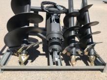 UNUSED Hydraulic Skid-Steer AugerDrive w/3 HEXBits