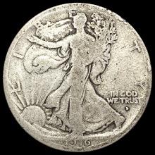 1916-D Walking Liberty Half Dollar NICELY CIRCULAT