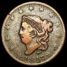 1817 13 Stars Coronet Head Large Cent NICELY CIRCU