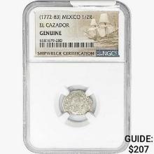 1772-83 1/2 Reale Mexico El Cazador NGC Genuine Sh