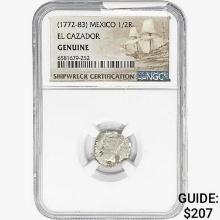 1772-83 1/2 Reale Mexico El Cazador NGC Genuine Sh