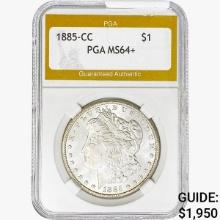 1885-CC Morgan Silver Dollar PGA MS64+