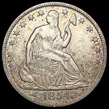 1854-O Seated Liberty Half Dollar CLOSELY UNCIRCULATED