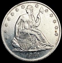 1861-S Seated Liberty Half Dollar CLOSELY UNCIRCULATED