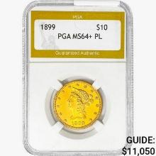 1899 $10 Gold Eagle PGA MS64+ PL