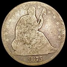 1875 Seated Liberty Half Dollar NICELY CIRCULATED
