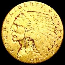 1910 $3 Gold Piece LIGHTLY CIRCULATED