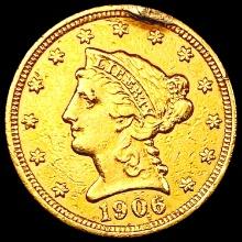 1906 $3 Gold Piece LIGHTLY CIRCULATED