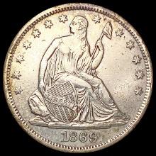 1869-S Seated Liberty Half Dollar CLOSELY UNCIRCULATED