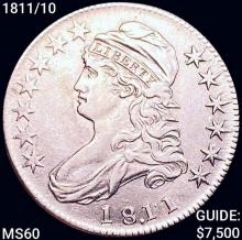 1811/10 Capped Bust Half Dollar UNCIRCULATED