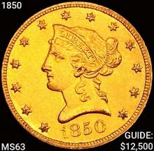 1850 $10 Gold Eagle CHOICE BU
