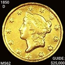 1850-D Rare Gold Dollar UNCIRCULATED
