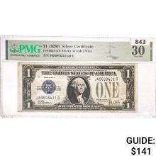 1928B $1 Silver Cert. PMG VF 30
