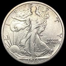 1916-D Walking Liberty Half Dollar CLOSELY UNCIRCULATED