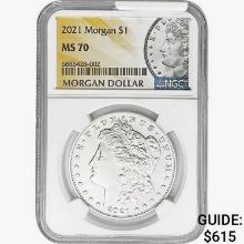 2021 Morgan Silver Dollar NGC MS70